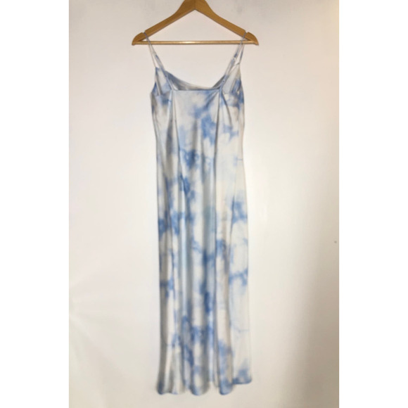 The Fifth Label Sound Dress Sleeveless Cowl Neck Slip Midi Blue Tie Dye Size 6 - Picture 6 of 9